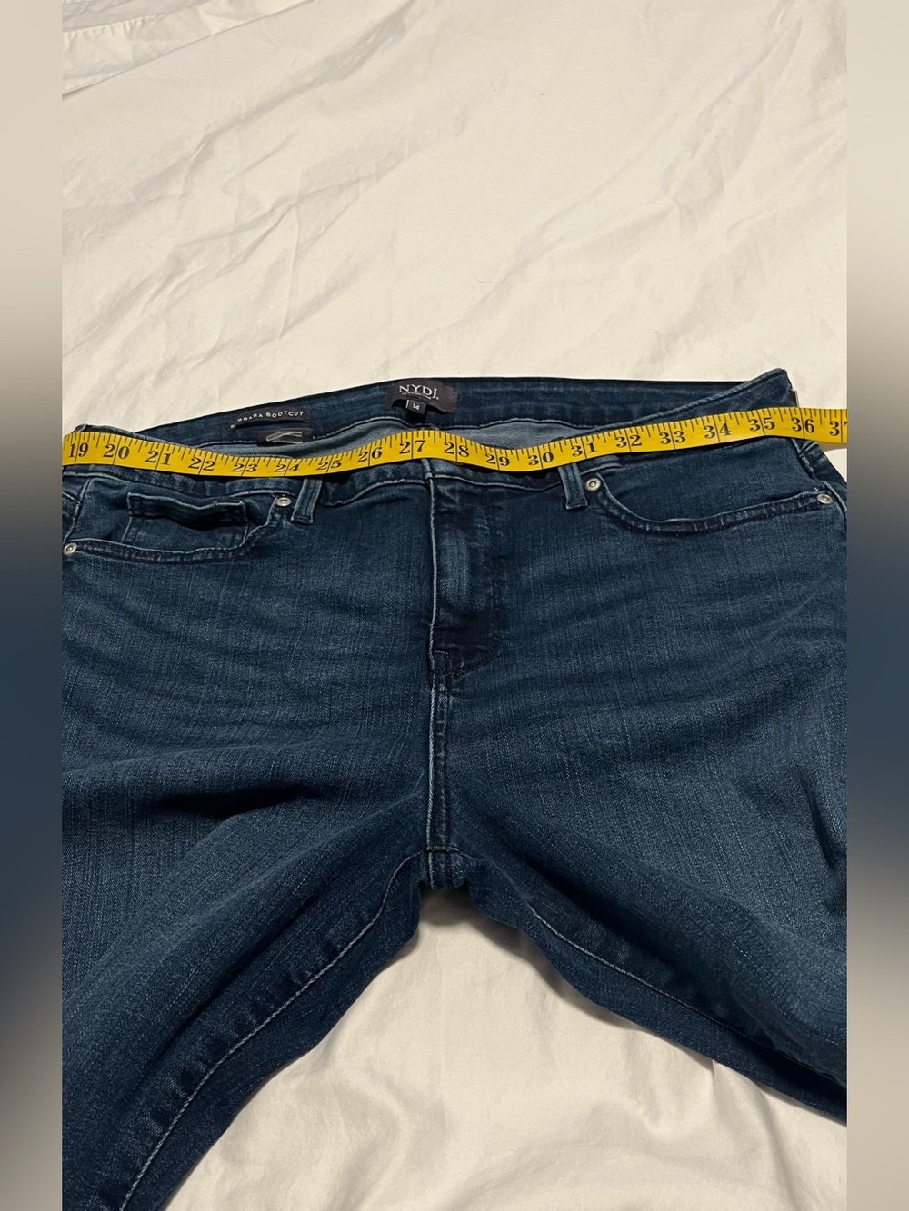 Women’s Plus  NYDJ BARBARA BOOTCUT Mid- Blue  High - Rise Jeans Size 14 - Picture 8 of 11